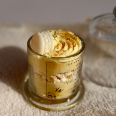 Bougie macaron vanille