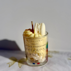 Bougie macaron vanille